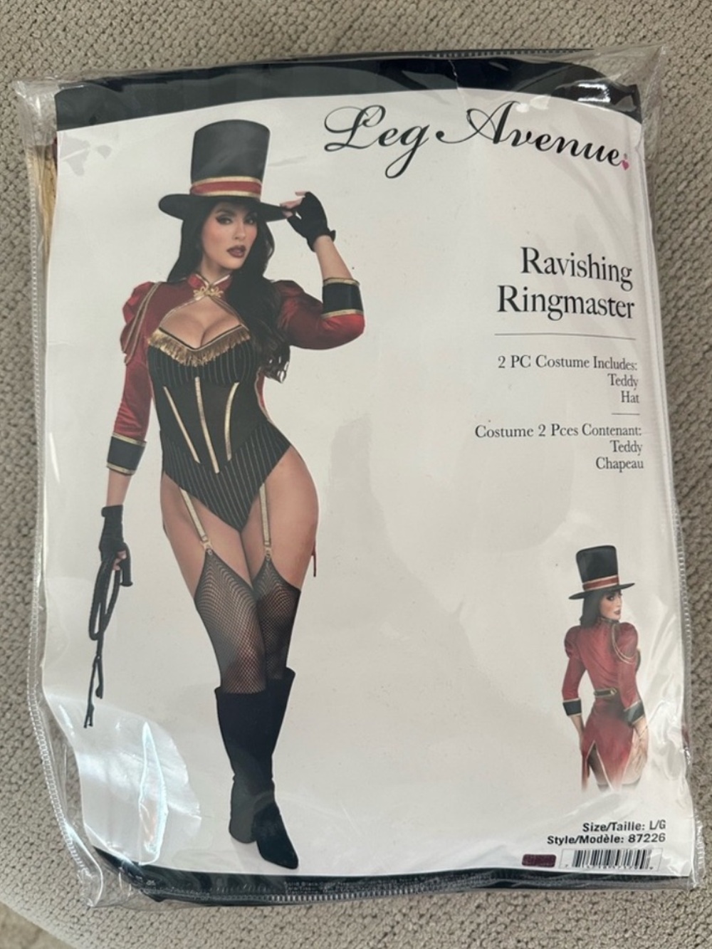 Black, Red & Gold Ringmaster Costume - Picture 1 of 1
